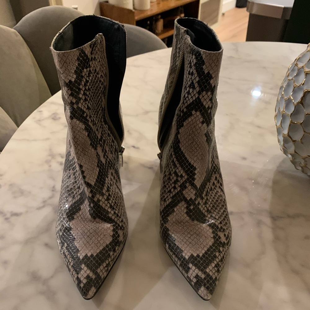Snakeskin Marc fisher booties